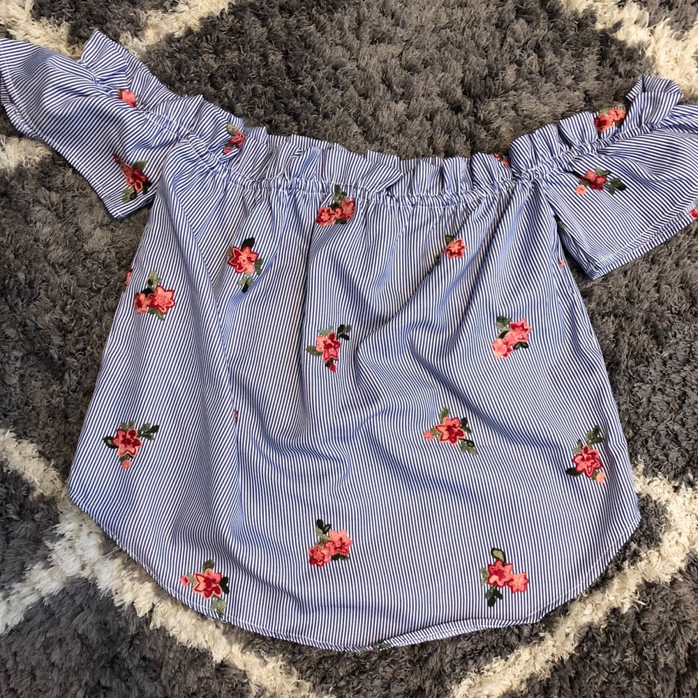 Floral and Stripped blouse